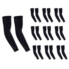 Elmountain 無縫紫外線阻擋臂 Tosh Cool Tosh 2 件 x 10 套, 黑色