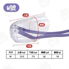 宅鋪子 太空頭套 防舔防咬 貓咪頭罩, 1個, M號(防咬嘴套)適用嘴圍26cm內