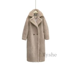 [Myshe]여성 겨울 뽀글이 코트 외투 루즈핏 캐주얼 롱 코트 Seven620FEI620YGM03