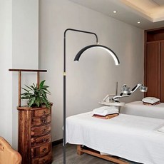 반달조명 뷰티샵 미용 왁싱 스탠드 반달 피부샵, 38W 블랙 단일 라이트