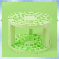 L06A-둥근 구멍 페인트 브러시 홀더 공예 및 메이크업 마커 폴 펜 주최자, 01 Green