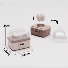 현실적인 미니 주방 가전제품 1개 전자레인지 밥솥 계란찜기 1:12 인형의 집 장식용 가구 장난감, 05 A4