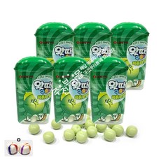 왓따구슬껌 (레몬라임향) x 6개+자색옥춘사탕 1봉, 1세트, 90g