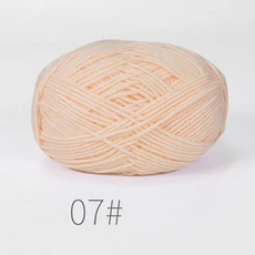 5개 혼합 색상 얀 밀크 코튼 얀 세트 핸드메이드 DIY 공예 스웨터 스카프 뜨개질용, 22 B07-5PCS