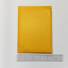 台製珍金發紙藝A4絨質布面燙金凸版証書夾-文件夾 合約夾 書套 獎狀收納 出生證書夾 簽約書套, 金黃色, 1個