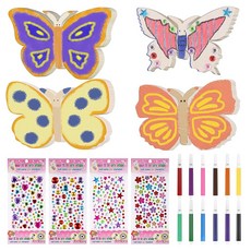 JIZZU<40PC>나비 (부가:스티커+색연필), 혼색