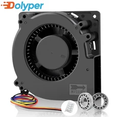 12032 듀얼 볼 DC 송풍기 원심 팬 Bambu VORON 프린터 모델 보조 냉각 24V 4Pin PWM 큰 공기 흐름, 01 24V 1pcs