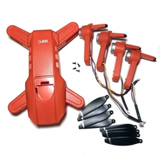 GPS RC 드론 블레이드 프로펠러 가드 접이식 암 브러시리스 엔진 프레임 본체 부분 L900 Pro SE MAX 쿼드콥, 04 orange arm set