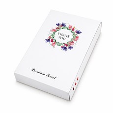 플라워 선물상자 타올상자 수건상자 답례품 포장박스 타올, F.플라워 선물상자, 1개