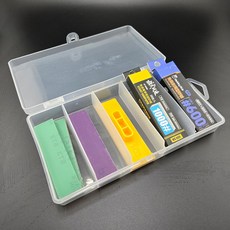 스티커사포 종이사포 보관케이스 - 모식완조 하비미오 사포 건담 프라모델 벌크 클리어, 1개