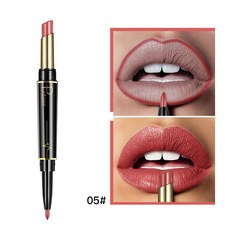 립스틱세트 푸다이어 메이크업 2 in 1 매트 립스틱 립 라이너 누드 스틱 펜슬 화장품 립밤 크림 립라이너, [16] 5, 한개옵션1