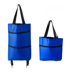 지노 휴대용 접이식 장바구니, 블루, 1개