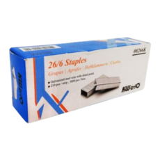 KW-triO 26/6 號訂書針 鍍鋅鋼線 210支/條 5000支/盒 00266K, 1個