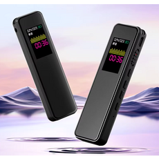 高清降噪錄音筆，60小時長續航，智能聲控，Lightning接口蘋果手機適用, 黑色(一鍵錄音/支持外放), 錄音筆