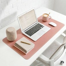 가죽 데스크 장패드 대형 마우스패드 책상 와이드 패드, 1.인디핑크