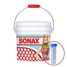 소낙스 레트로 세차버킷 화이트 워시버킷 다용도 다목적 세차 물통 18리터+소분용기