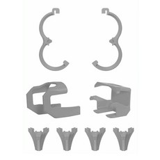 DJI 네오2 전용 올인원 프로텍터 키트 NEO2 드론 기체 가드 랜딩기어 짐벌 꼬리 보호, 그레이(D130-G), 1개 그레이(D130-G), 1개