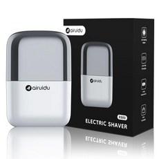 휴대용 전기면도기 무선 여행용 남성용 충전식 전기 면도기 플로팅 더블 블레이드가있는 가정용 물 세척 가능, 1)White