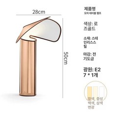 플로어 램프 북유럽풍 조명 실내 데스크 카페 수입, 테이블 램프 로즈골드