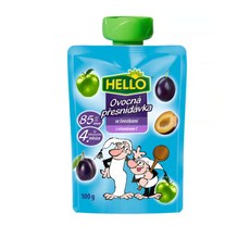 헬로 4개월 이후 이유식 과일퓨레 자두 100g 간편한 아가 간식
