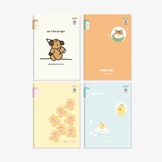 1000 알림장 펜피아 (1개입) (넓은칸) 188X260mm24매 스프링 색상랜덤출고, 권 (1개입)