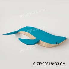 페이퍼크래프트 페이퍼 종이 크래프트 종이접기 3D 대형종이접기, 일반 종이 버전, H. P832고래