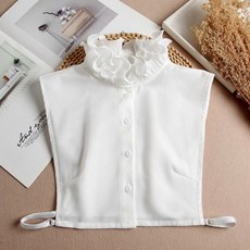 넥케이프 니트셔츠 코디용 프릴레이어드 카라만 kyj+2281ur