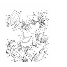 XMAX 原廠大燈上罩 大盾 上蓋 BKA-F2865 適用於 X-MAX, BKA-F2865-00-P0 亮黑, 亮黑