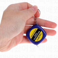 미니 줄자 키링 1m 4개 휴대용 자동줄자 키체인 오토 피팅 사이즈 측정, 색상랜덤 4세트