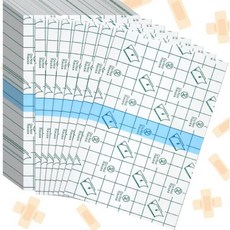 BBTO 50피스 투명 접착 붕대 신축 대형 방수 필름 드레싱 용품(4 x 6 인치), 4x6 Inch (Pack of 50)
