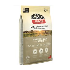 ACANA 愛肯拿 單一蛋白低敏無穀 新血管保健 幼犬成犬通用 寵物狗糧, 1個, 單一蛋白低敏無穀配方(美膚鴨肉+梨子),6KG 限宅配, 6kg, 鴨子