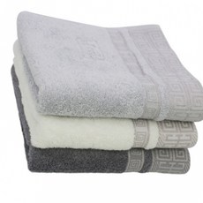 디오유엔 고급타월 격자40 타올 연회색