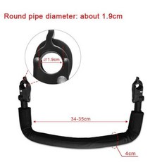 피크닉 캠핑 소풍 조절 가능한 유모차 핸들 바 팔걸이 범퍼 베이비 Gip Cosatto Supa Silver Cross Pop 2 용, Diameter -1.9 cm