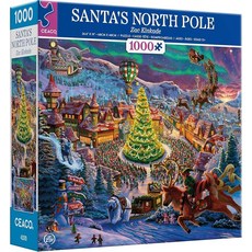 2 Ceaco - Zac Kinkade 클래식 크리스마스 산타의 북극 1000피스 직소 퍼즐
