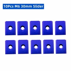 M6 T 트랙 슬라이더 슬라이딩 너트 알루미늄 합금 T 슬롯 너트 공구 목공 지그 나사 구멍 패스너 10PCS