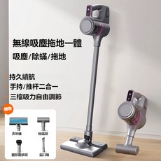 無線家居吸塵器 家用大吸力四合一清潔一體機 無刷馬達深層吸淨 直立/無線/手持/車用吸塵器, 白色,濾芯標配4個