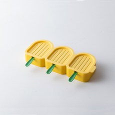 卡通小鳥造型冰棒雪糕模具，製冰盒 矽膠冰棒模具，DIY冰品模具, 黃色, 1個