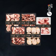[농협안심한우] 꼬리반골2kg+우족2kg+사골2kg+잡뼈2kg+도가니1kg 모듬세트, 1개, 단품