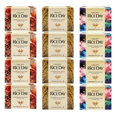 라이스데이 세안비누 윤4+유4+청4, 100g, 12개입
