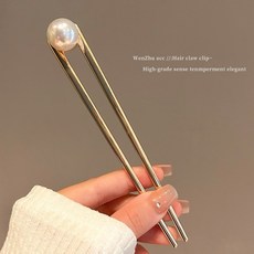 現貨寄出時尚簡約髪叉, 1個, 75單珠金