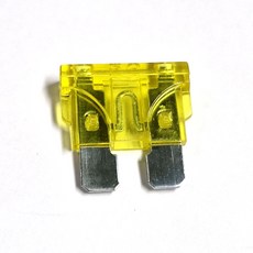 모터한 휴즈 20A 구형 20암페아 1개입 대형휴즈 차량용 퓨즈교체 휴주 노랑, 1개
