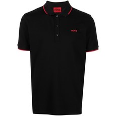 휴고 로고 프린트 폴로 셔츠