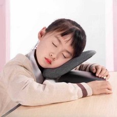 접이식 책상 베개 자율학습 독서실 쪽잠 얼굴 받침, 1개, 학생 낮잠 베개+교체용 베개커버(녹색)