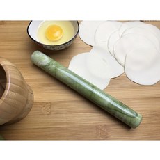천연 옥 밀대 만두피 반죽 밀대, 22cm 지름2.5