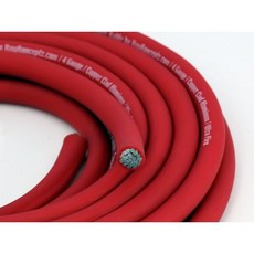 크누콘셉츠 KCA 케이블 4 게이지 배터리 전원 접지선 빨간색 30 피트, 10 Feet, Red