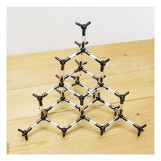 중학과학 다이아몬드 성질 시각화 원자배열 구조모형 체험수업 시각화자료 과학관, 1세트