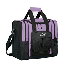 WOLT 싱글 볼용 볼링 볼 백 패딩 홀더가 있는 보울링 포켓 2개 최대 남성용 사이즈 14 신발 및 액세서리 (핑크), 퍼플