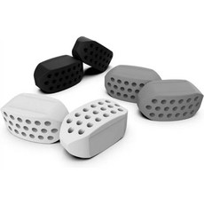 남성용 턱 운동기 저항 레벨 BPA 프리 실리콘 잇몸 태블릿 여성용 턱선 셰이퍼 초보자 중급 및 고급 사용자 근력 훈련 장비 6개, 기본 옵션