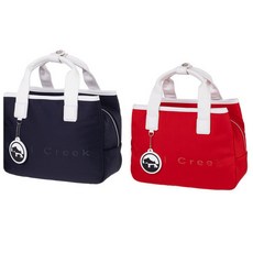 힐크릭 여성골프가방 여성 로고포인트 토트백._SC, 레드