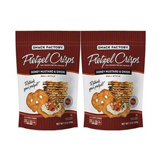 스낵 팩토리 프레첼 크리스프 허니 머스타드와 양파 7.2온스 (2개 묶음)